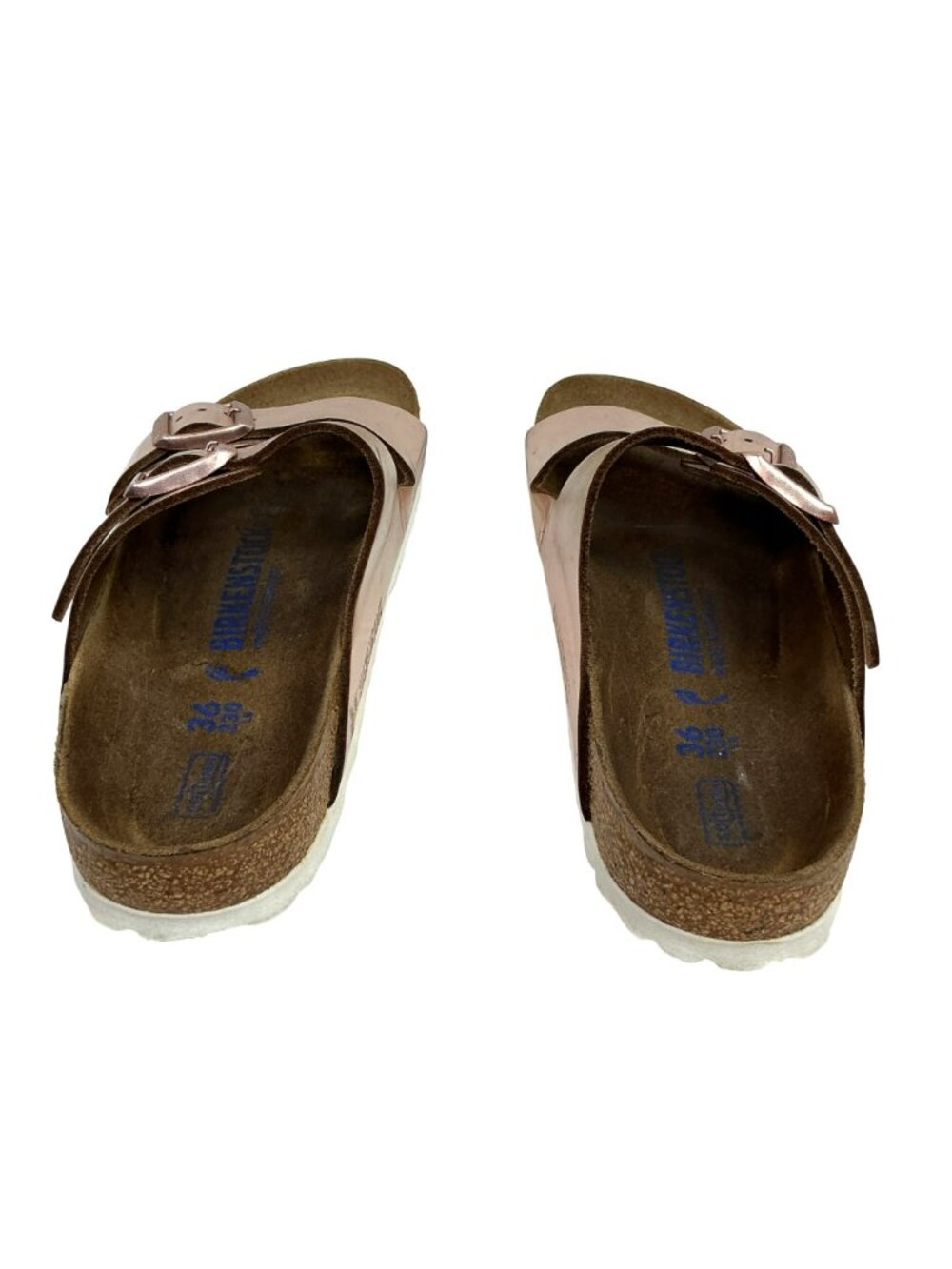 Birkenstock Arizona Rose Gold Double Buckle Slide Sandals Womens Size 5 EU 36 Ma - Picture 5 of 16